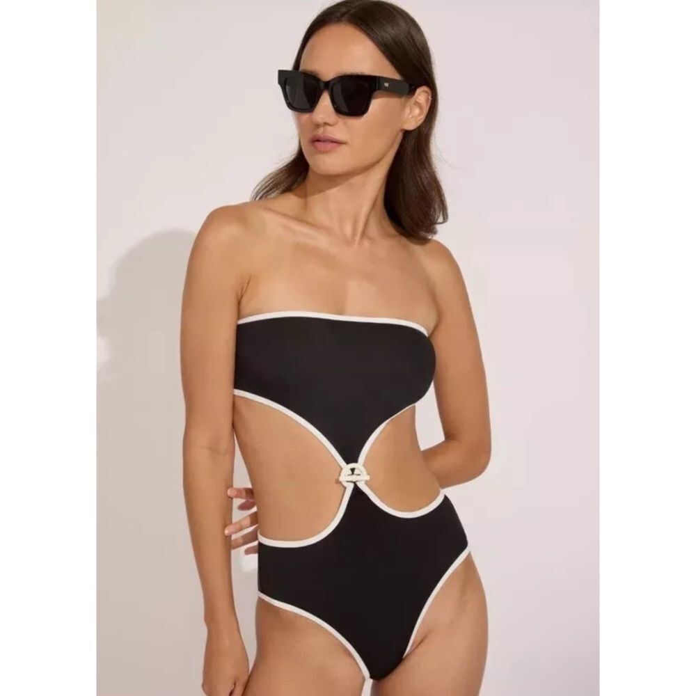 NWT Solid & Striped XS The Bella One Piece Swimsuit Butterluxe Black $198